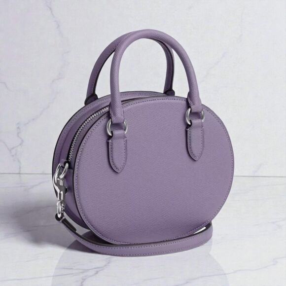 Coach Blueberry Crossbody Leather Purse in Light Violet CR253 - Picture 2 of 4